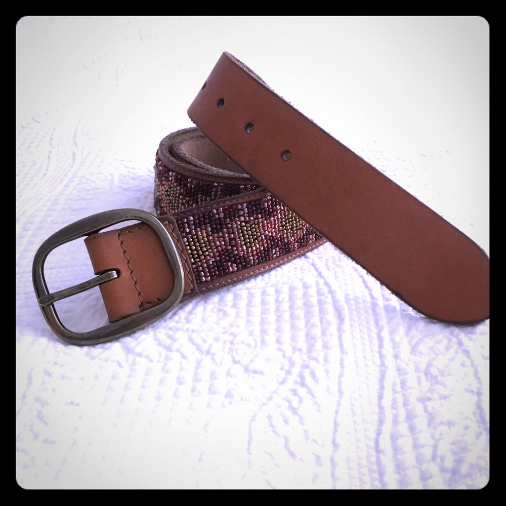 Lucky Brand Women's Boho Beaded Belt Size: M